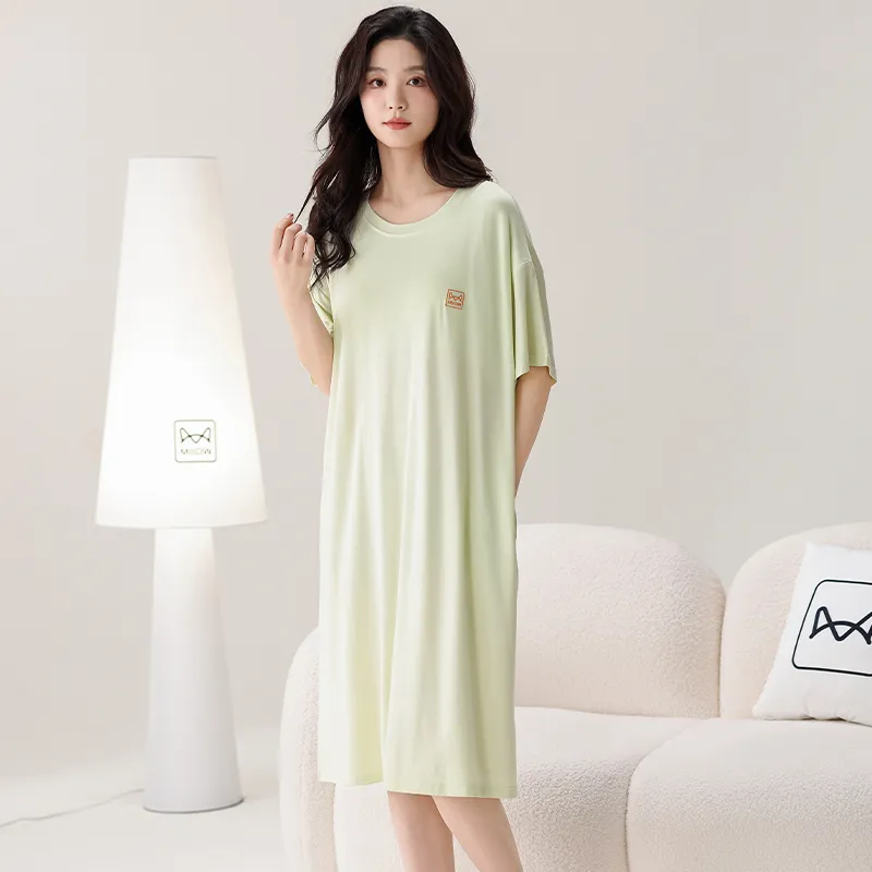MIIOW Nightgown Women's Light Green-2