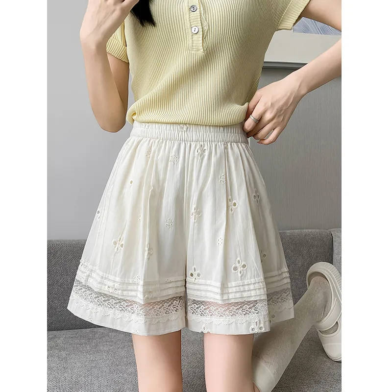 MIIOW Casual Shorts Women's Apricot-2