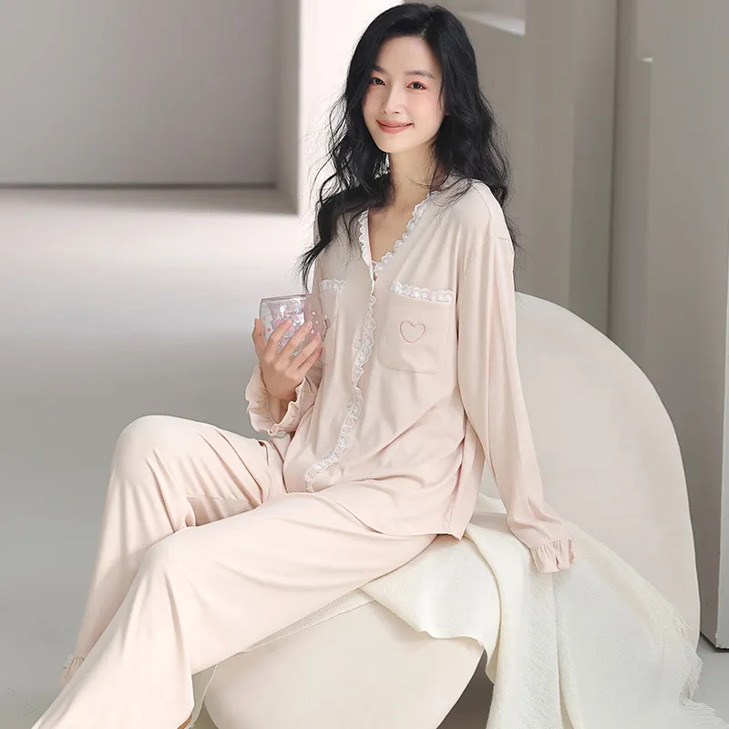 MIIOW Pajama Set Women's Light Pink-5