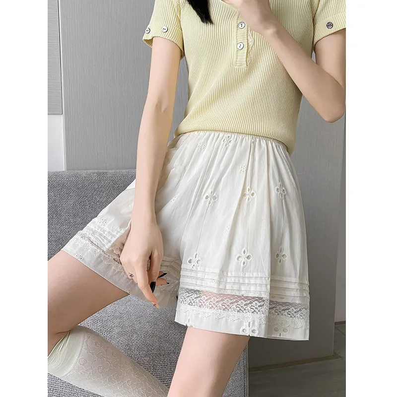 MIIOW Casual Shorts Women's Apricot-4