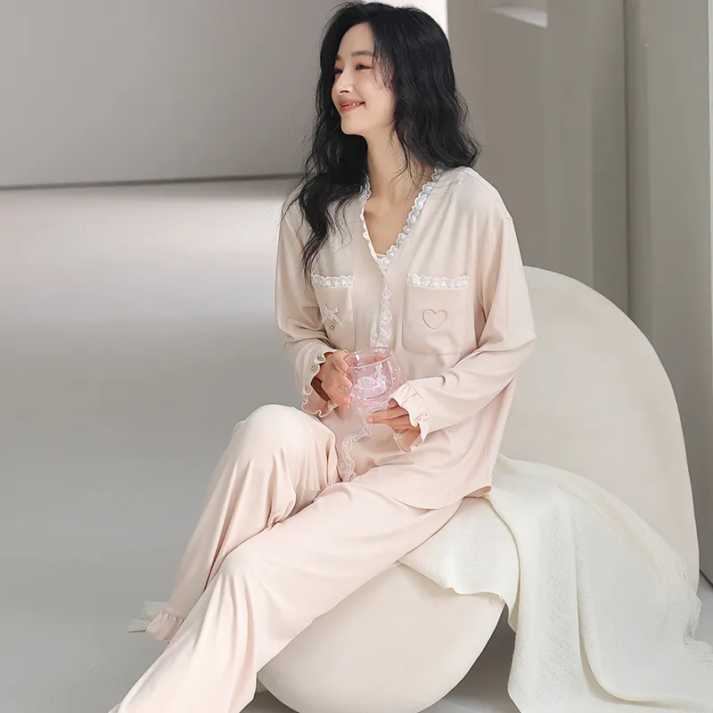 MIIOW Pajama Set Women's Light Pink-6