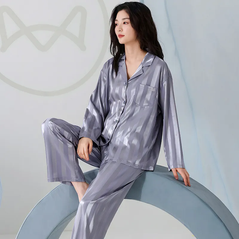 MIIOW Pajama Set Women's Silver Gray-3
