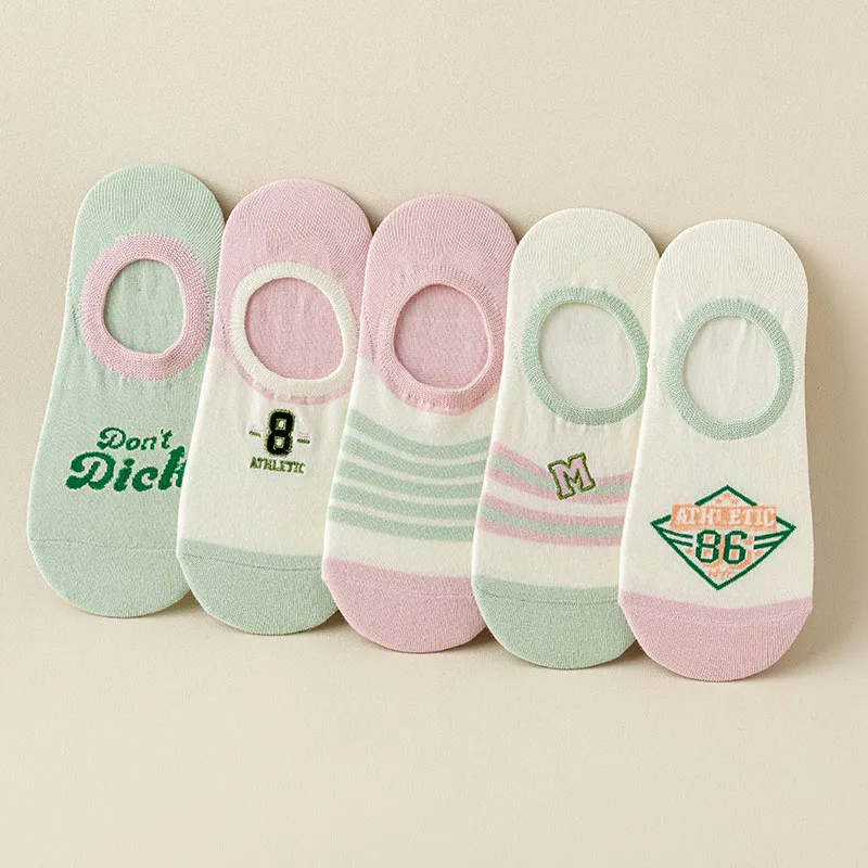 MIIOW No-Show Socks Women's 5 Pack-5