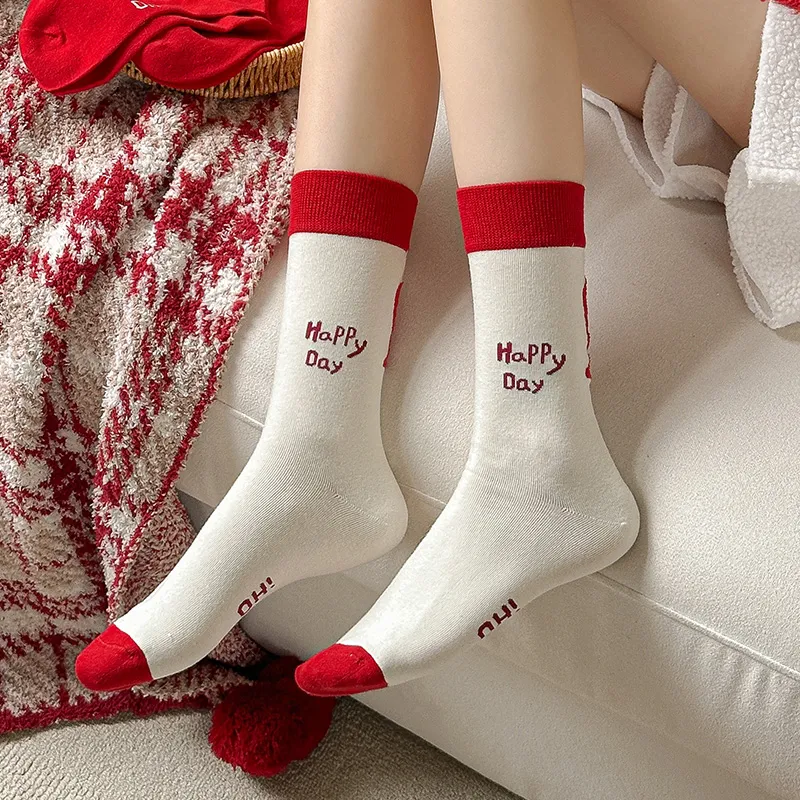 MIIOW Honmei Honmei Series Mid Calf Socks Unisex 5 Pack-1