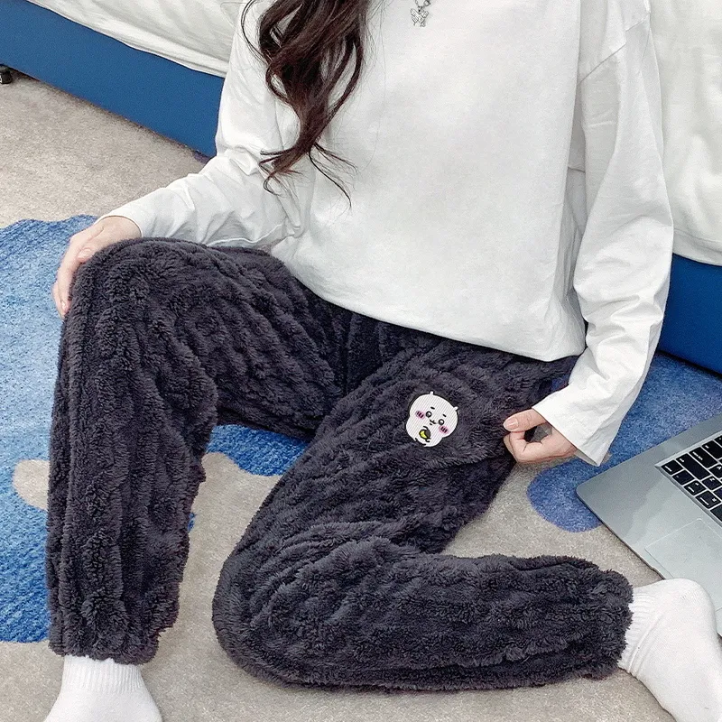 MIIOW Pajama Pants Women's Black-5