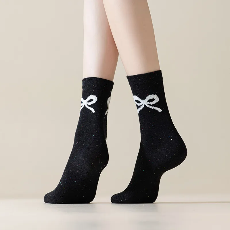 MIIOW Mid Calf Socks Women's 5 Pack-5