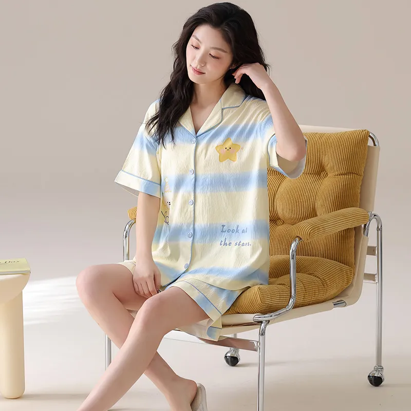 MIIOW Pajama Set Women's Light Yellow-4
