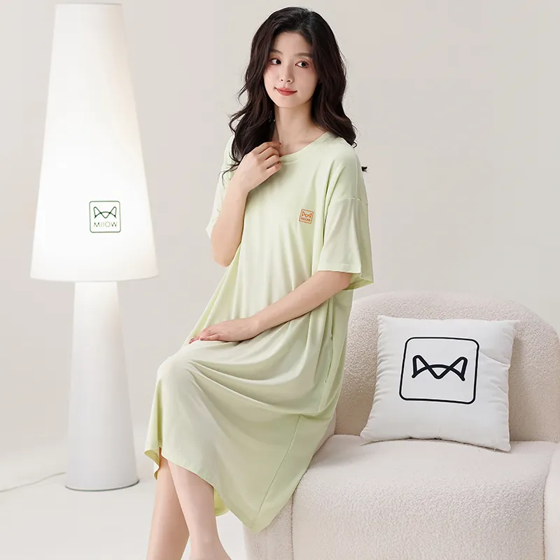 MIIOW Nightgown Women's Light Green-4