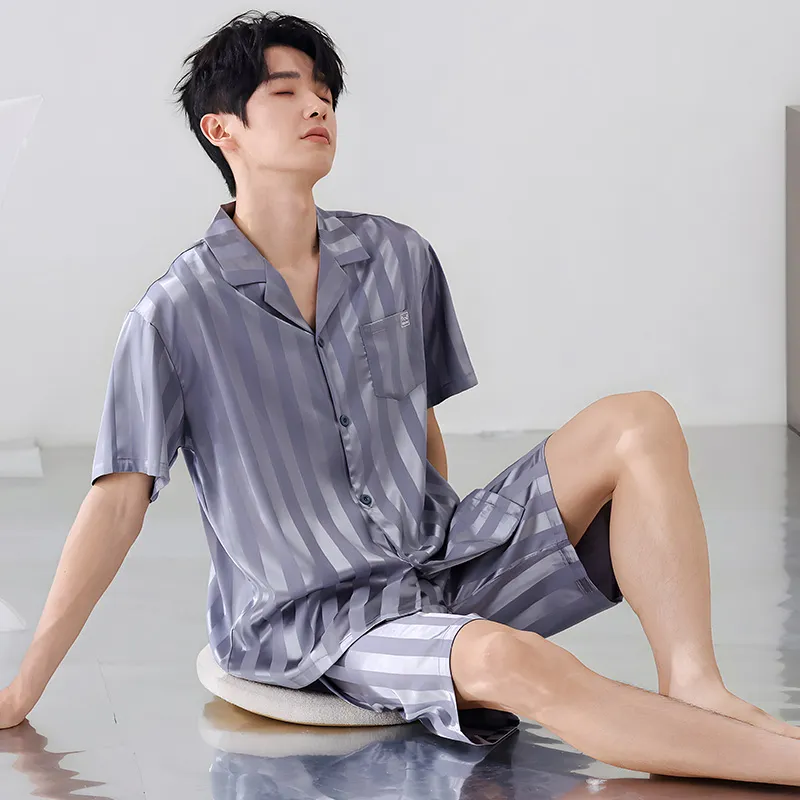 MIIOW Pajama Set Men's Silver Gray-4