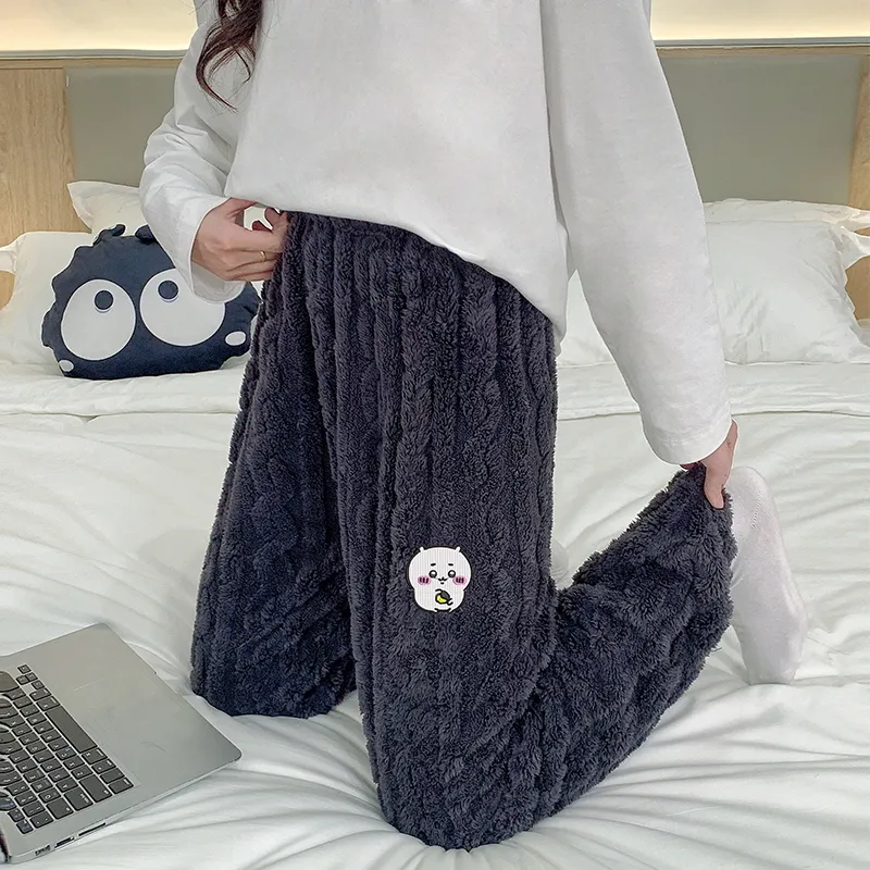 MIIOW Pajama Pants Women's Black-1
