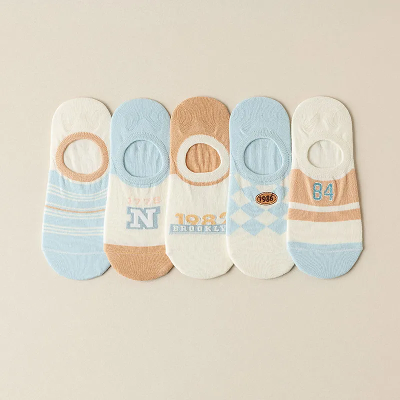 MIIOW No-Show Socks Women's 5 Pack-7