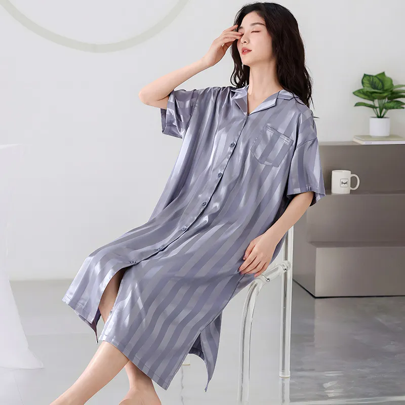 MIIOW Nightgown Women's Silver Gray-3