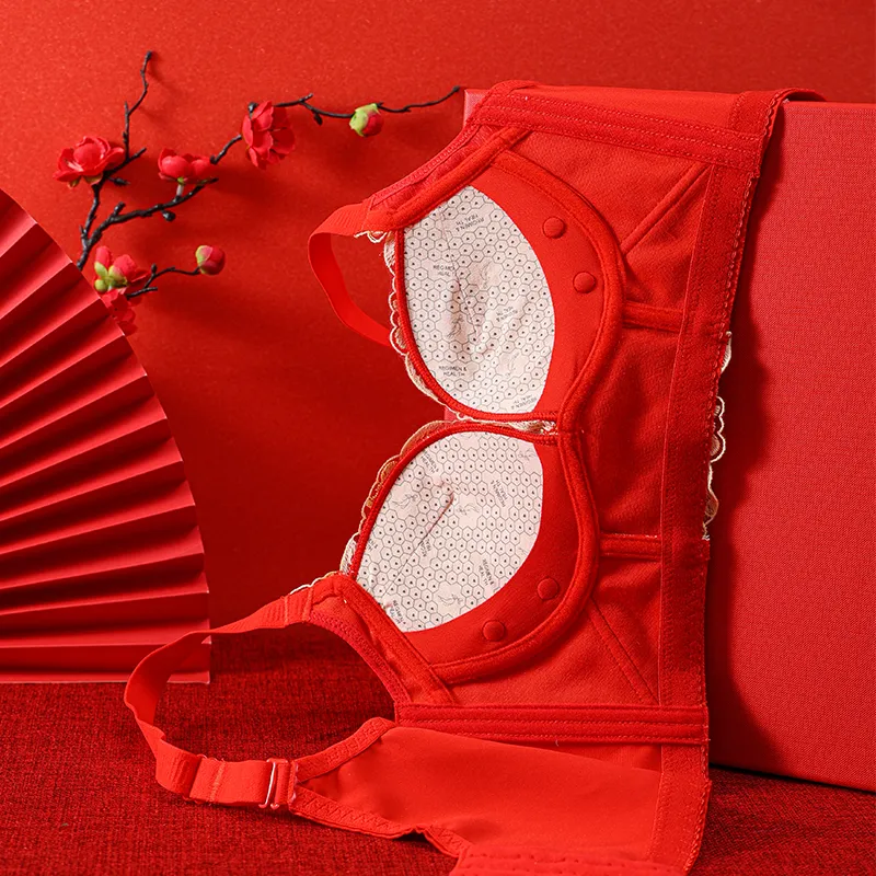 MIIOW Underwear Set Women's Gift Box Set Red-3