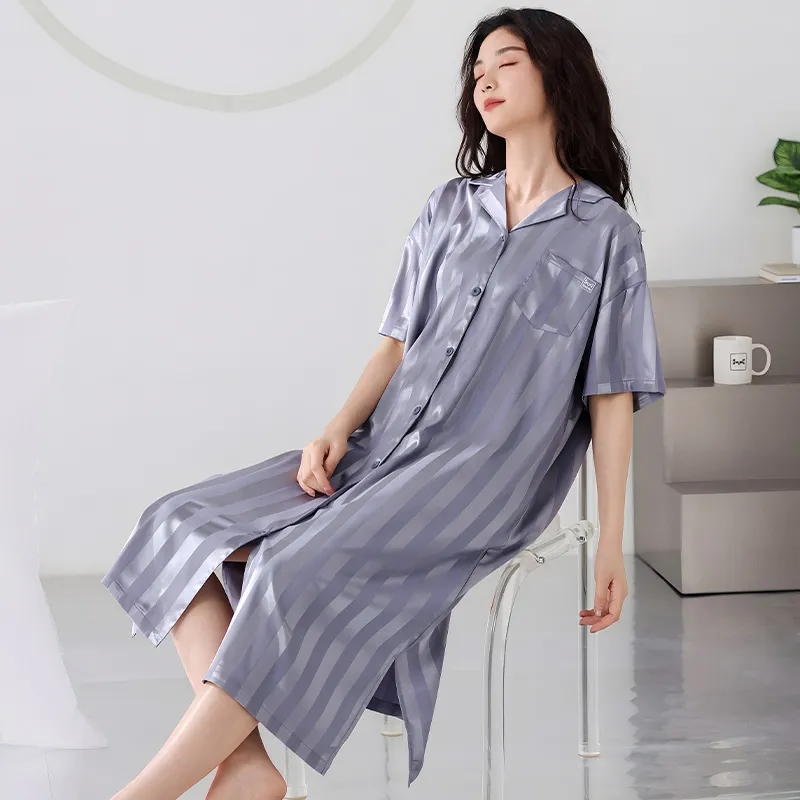MIIOW Nightgown Women's Silver Gray-2