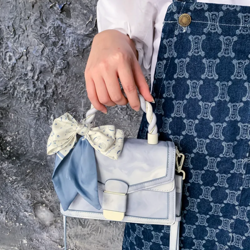 MACKJANICE PU Handbag Crossbody Bag Regular Women's Blue-9