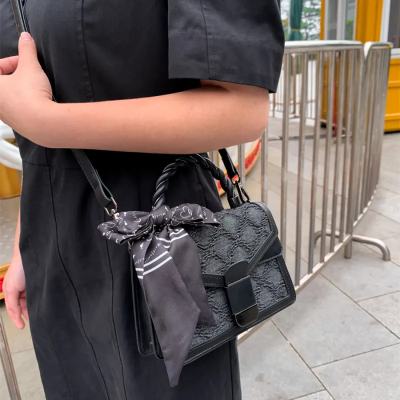MACKJANICE Polyurethane Synthetic Leather Handbag, Shoulder Bag, Crossbody Bag Regular Women's Black-9