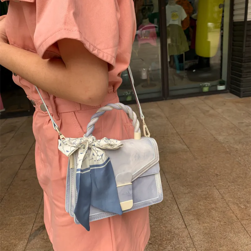 MACKJANICE PU Handbag Crossbody Bag Regular Women's Blue-11