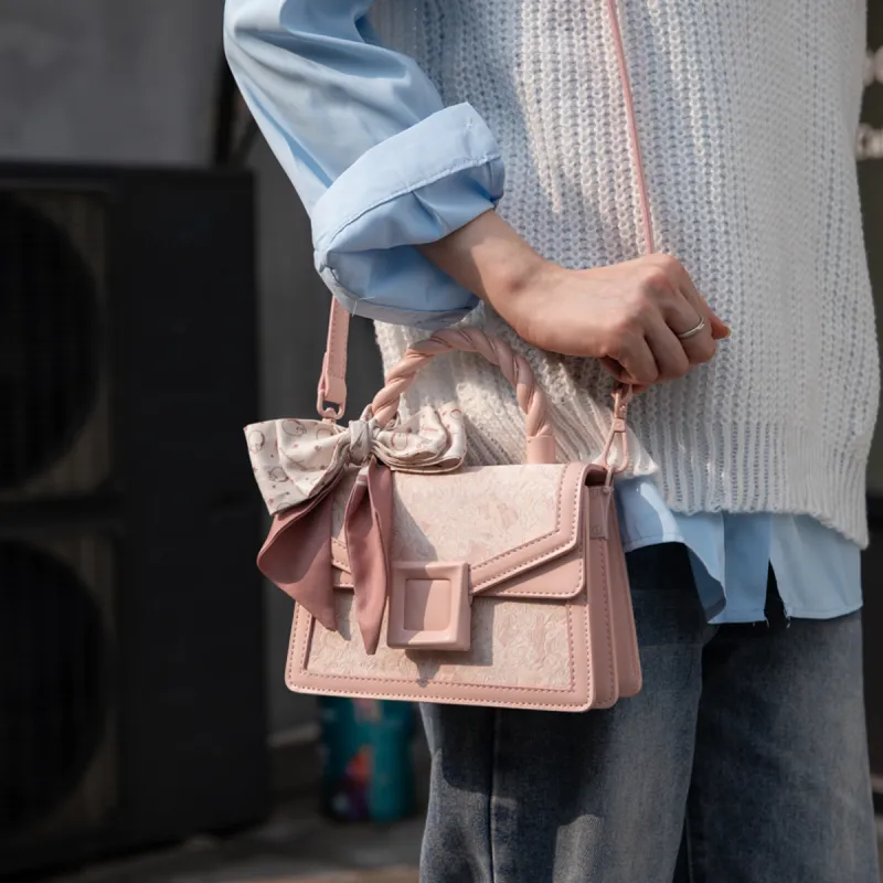 MACKJANICE Canvas Kelly Bag, Shoulder Bag, Handbag Women's Milk White-25