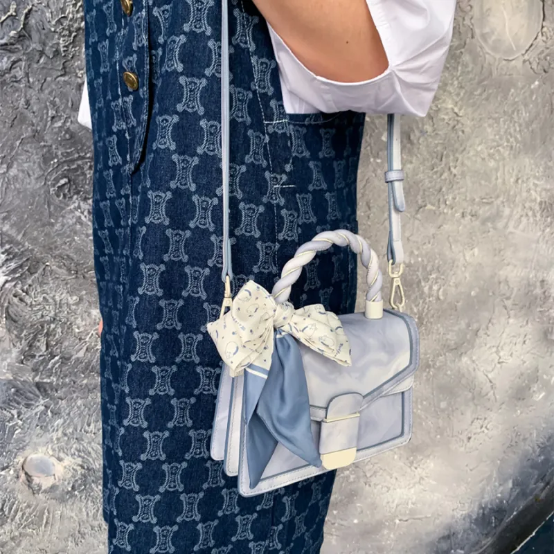MACKJANICE PU Handbag Crossbody Bag Regular Women's Blue-6