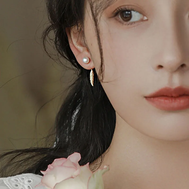 Love Pearl Earrings Women's-4