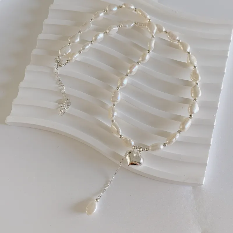 Love Pearl Necklaces Women's-6