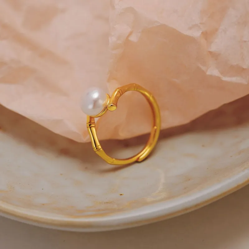 Love Pearl Rings Women's-3