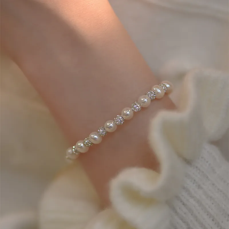 Love Pearl Bracelets Women's-3