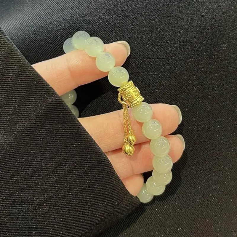 Love Hetian Jade Bracelets Women's Green Jade-2