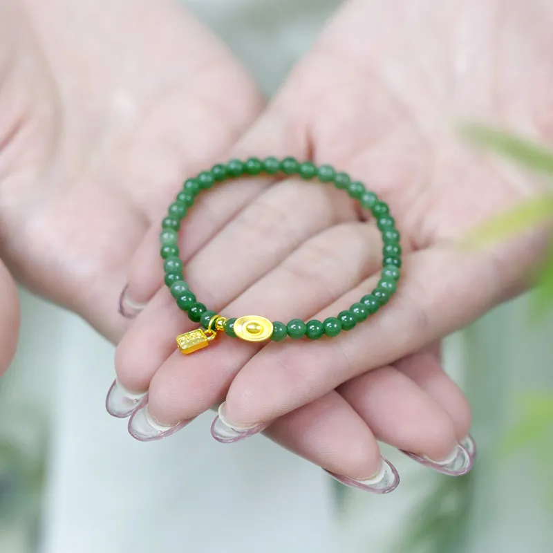 Love Bracelets Green Jade Women's-7
