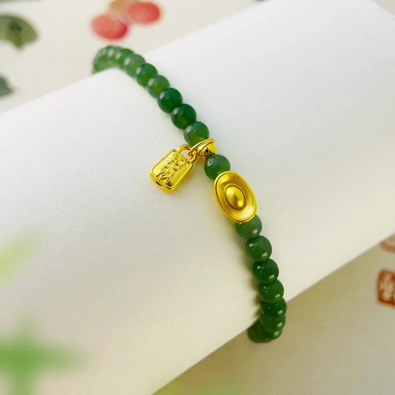 Love Bracelets Green Jade Women's-2