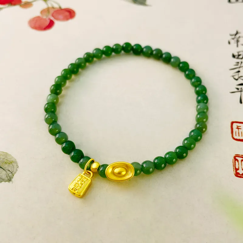 Love Bracelets Green Jade Women's-5