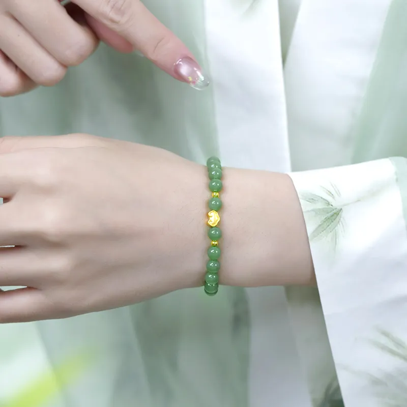 Love Hetian Jade Bracelets Green Jade Women's-6