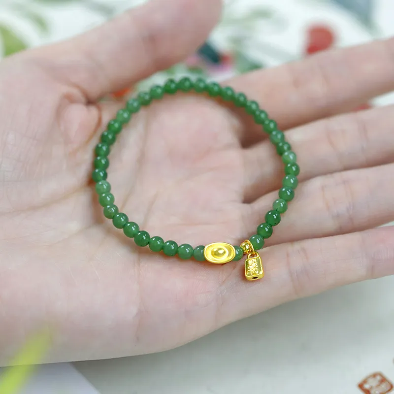 Love Bracelets Green Jade Women's-4