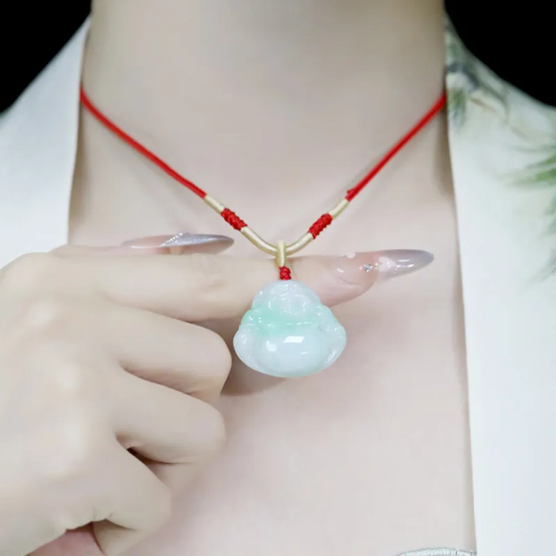 Love Glutinous Jade Pendants Unisex-5