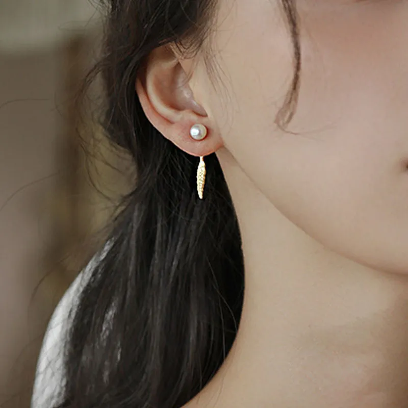 Love Pearl Earrings Women's-2
