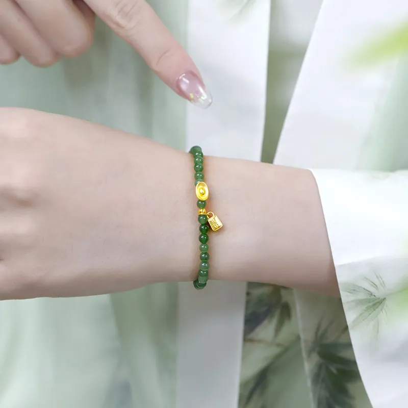 Love Bracelets Green Jade Women's-1