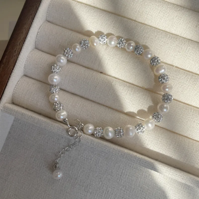 Love Pearl Bracelets Women's-5