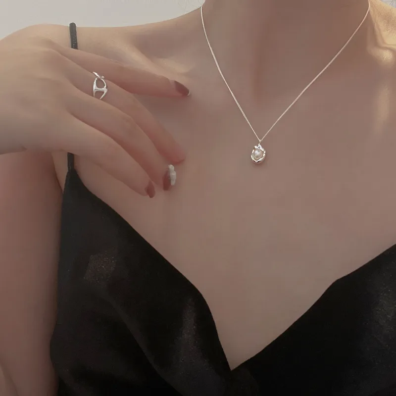 Love Pearl Necklaces Women's-2