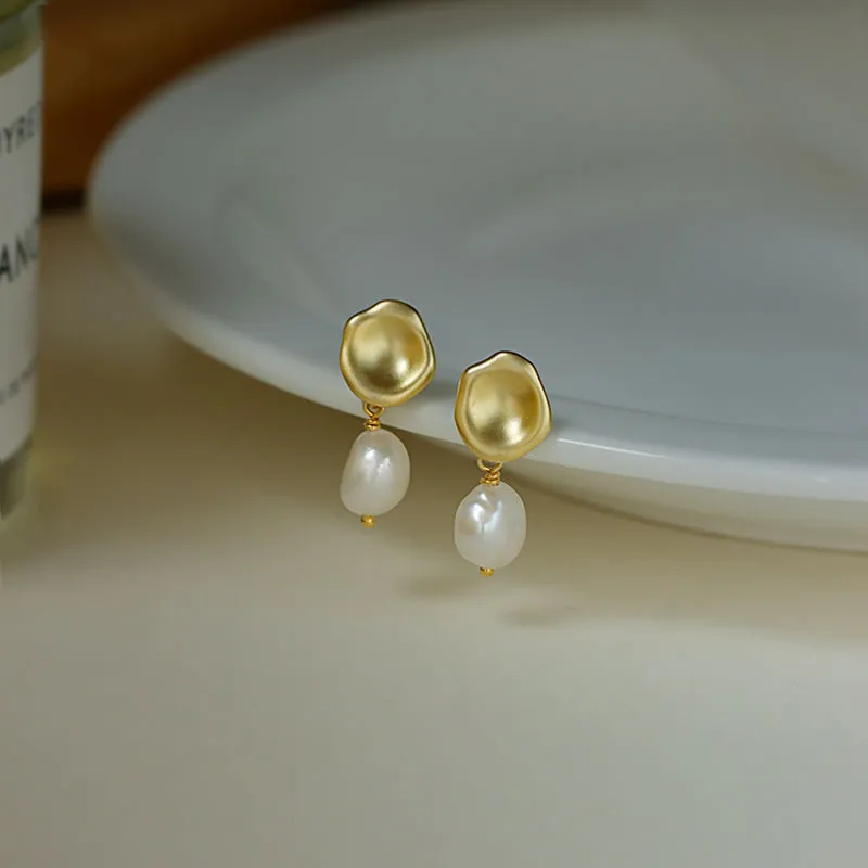 Love Pearl Stud Earrings Women's-1