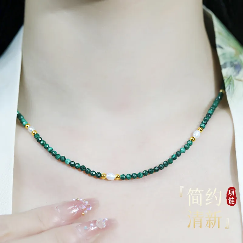 Love Natural Chalcedony Necklaces Women's-6