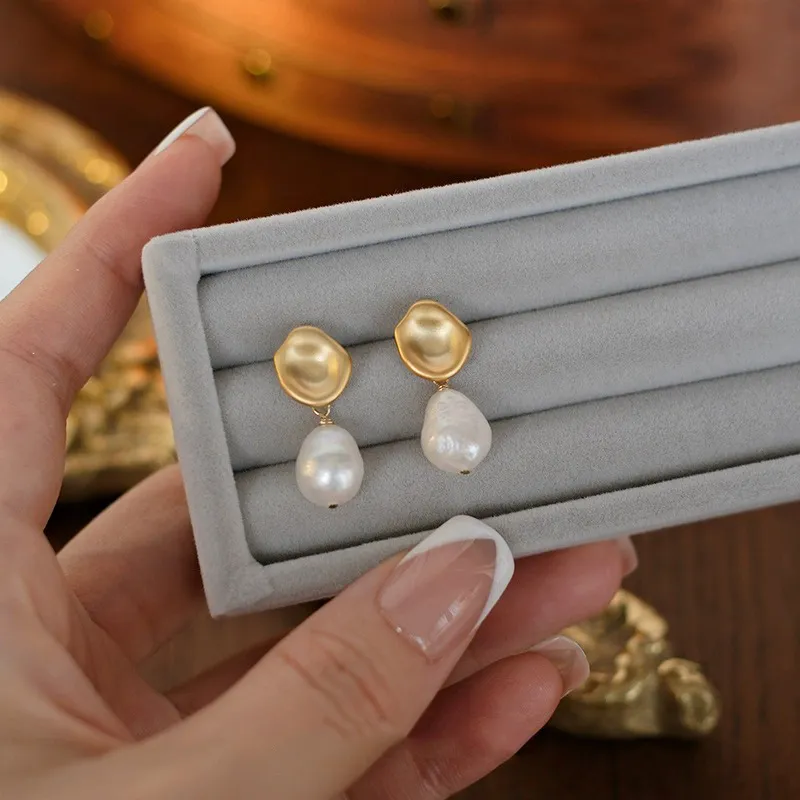 Love Pearl Stud Earrings Women's-6