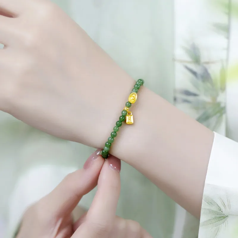 Love Bracelets Green Jade Women's-6