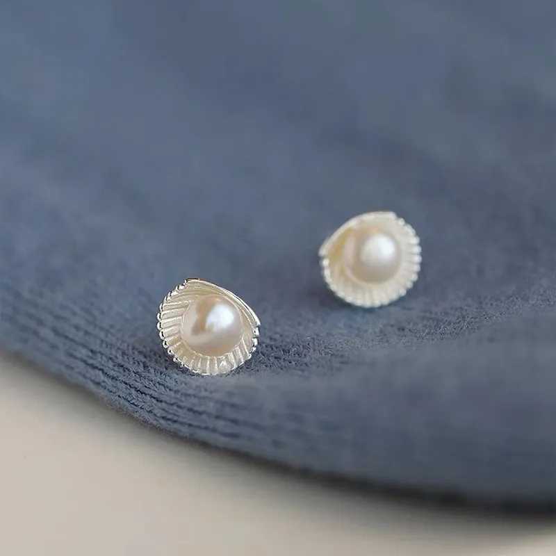 Love Pearl Stud Earrings Women's-1