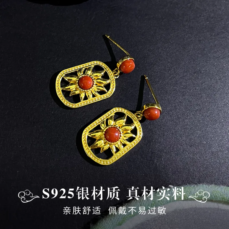 Love S925 Silver Earrings Women's-3