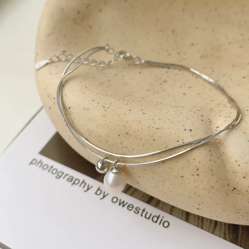 Love Pearl Bracelets Women's-5
