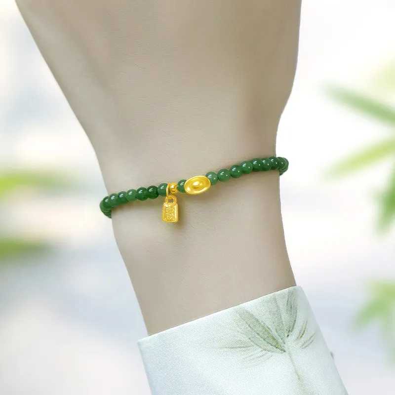 Love Bracelets Green Jade Women's-3
