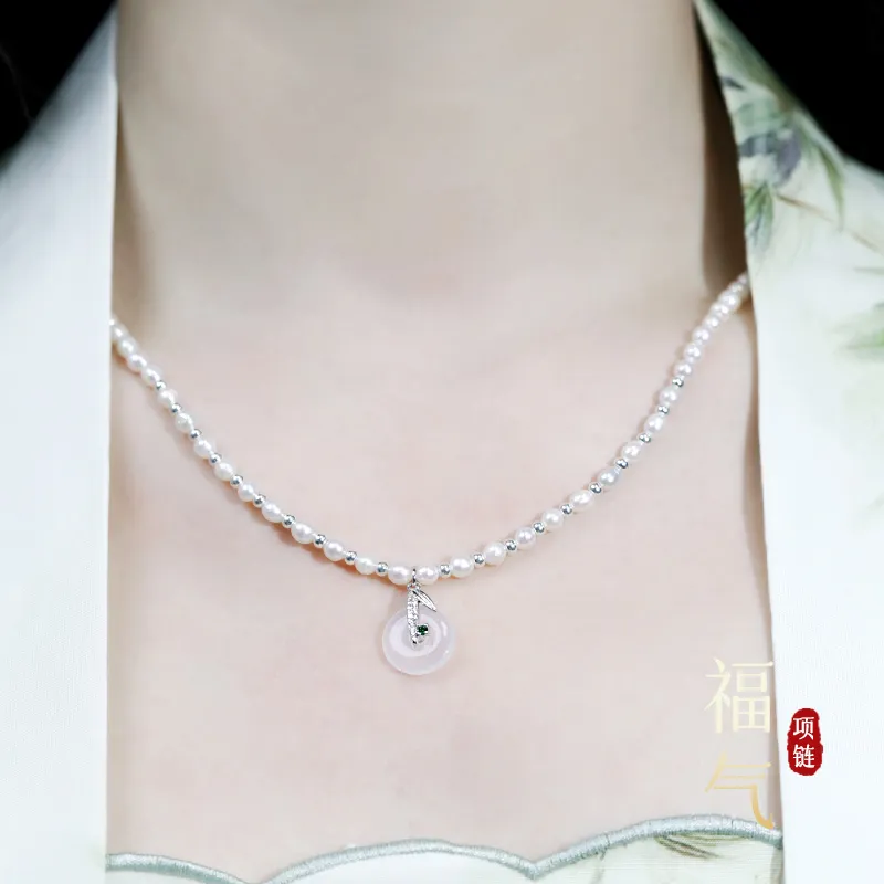 Love Pearl Necklaces Women's-3