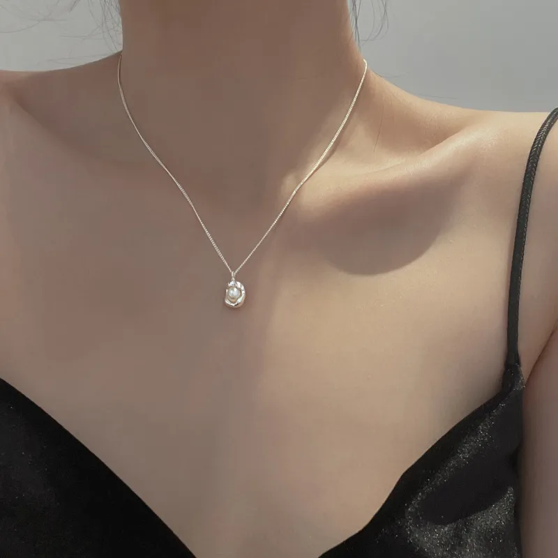 Love Pearl Necklaces Women's-3