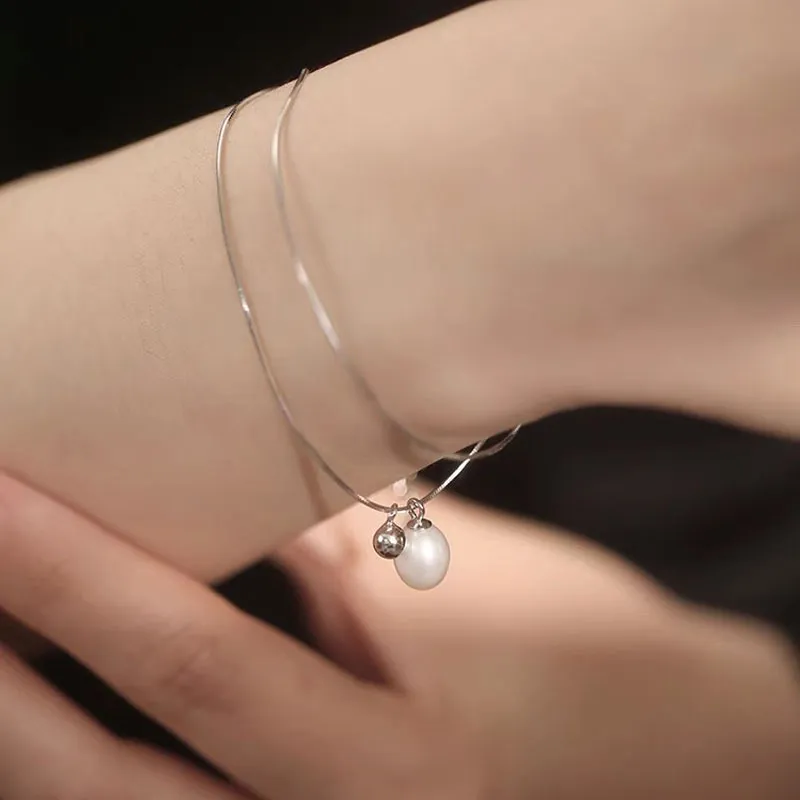 Love Pearl Bracelets Women's-3
