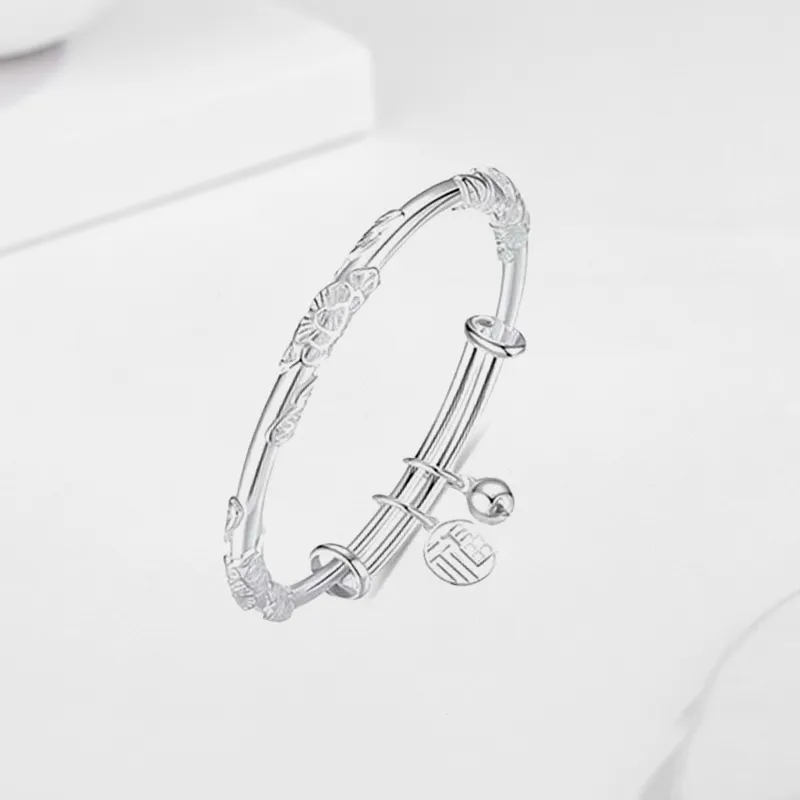 Shang Yinfu 999 Fine Silver Sterling Silver Bracelets Women's-2